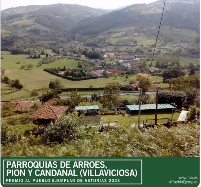 Archivo - Arroes, Peón y Candanal (Villaviciosa), Premio al Pueblo Ejemplar 2023.