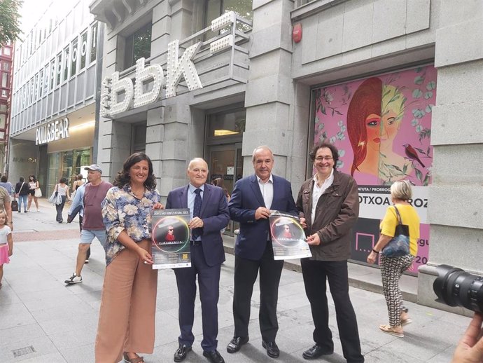 La directora de cultura de Diputación de Bizkaia Begoña Ibarra en la presentación de Zornotzako Kontzertuak