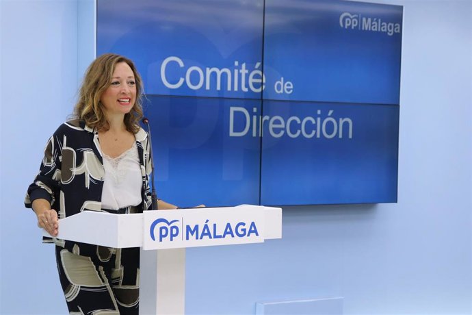 La presidenta del PP de Málaga, Patricia Navarro.