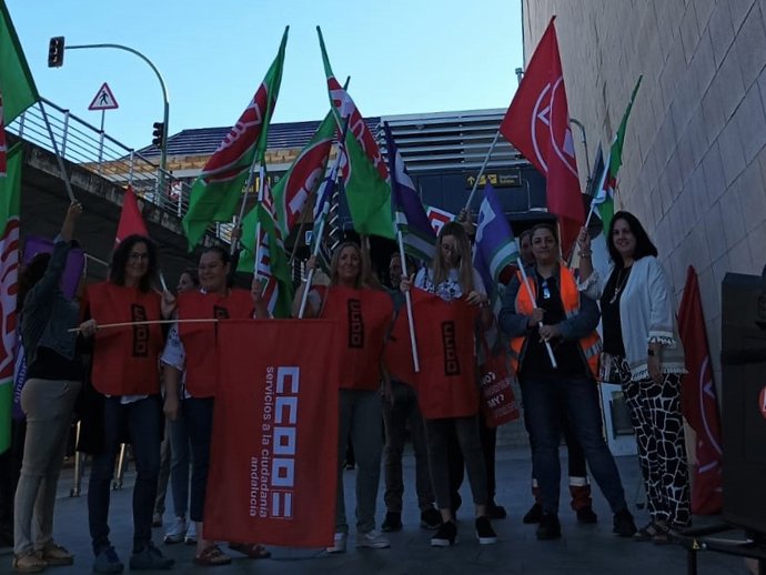 Concentración de la plantilla de Aviapartner