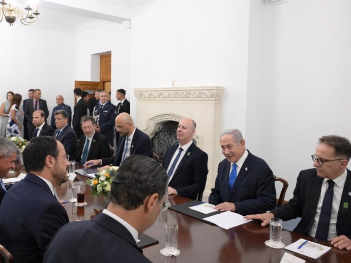 El primer ministro israelí, Benjamin Netanyahu, en Chipre