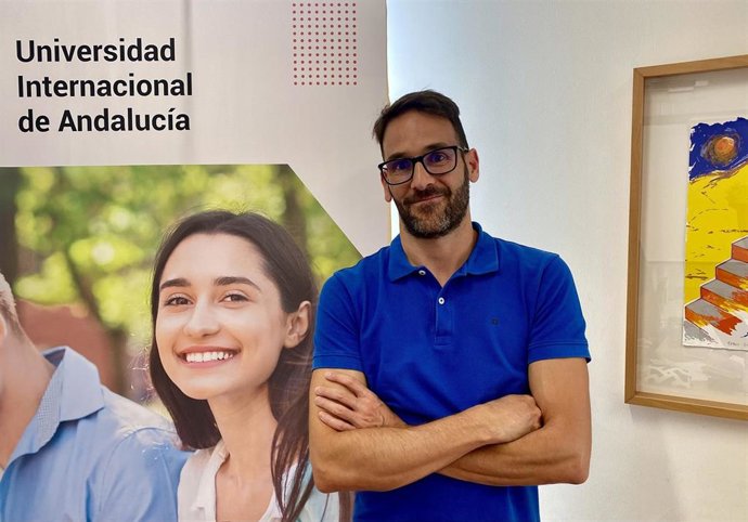 El administrador de la Agencia Pública para la Gestión de la Casa Natal de Picasso, el Museo Ruso y el Pompidou de Málaga, Joaquín Laguna Jiménez en la UNIA.