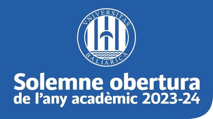 Cartel del acto de apertura del año académico de la UIB 2023-2024.