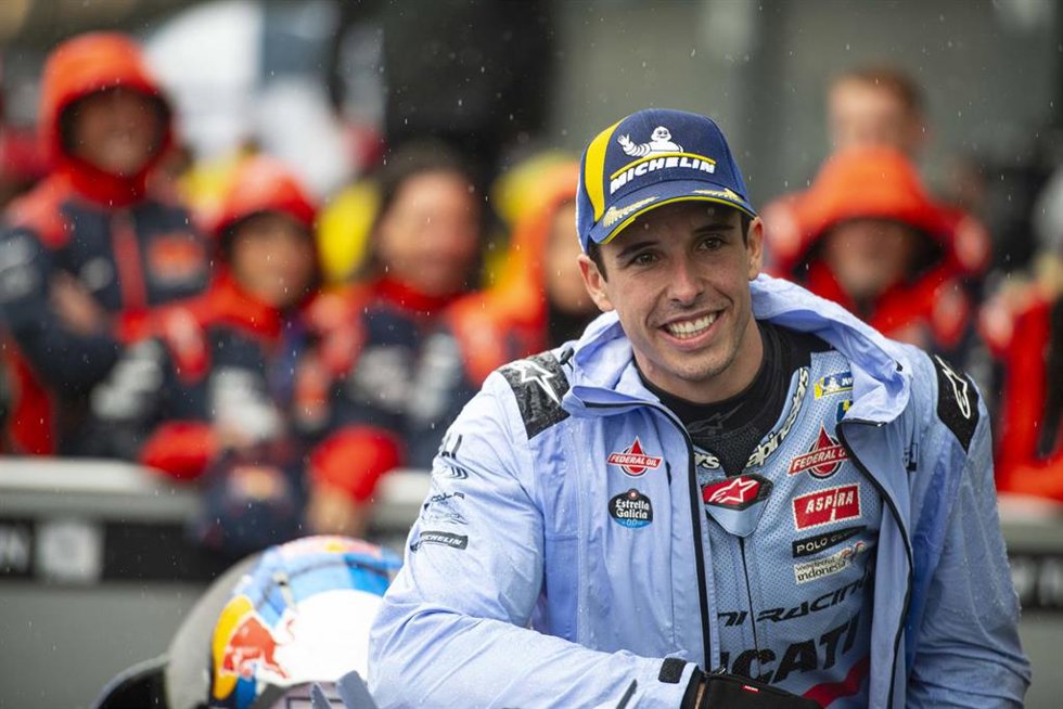 El piloto español Alex Márquez durante un Gran Premio del Mundial de Motociclismo de 2023
