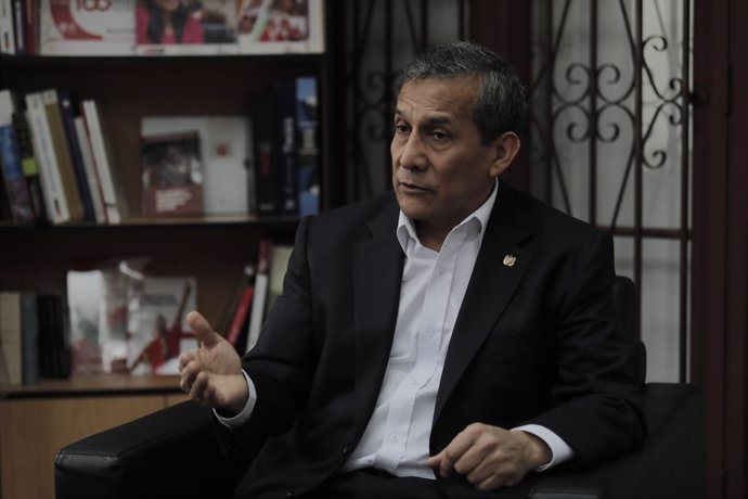 Archivo - October 2, 2021, LIMA, PERU: Entrevista con Ollanta Humala Tasso, ex Presidente de la Republica y lider del Partido Nacionalista Peruano.
