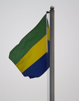 Archivo - Bandera de Gabón.