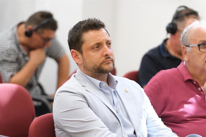 El alcalde de Tarragona, Rubén Viñuales, durante una rueda de prensa del presidente del CSD en la Subdelegación del Gobierno en Tarragona, a 25 de agosto de 2023, en Tarragona, Catalunya (España)