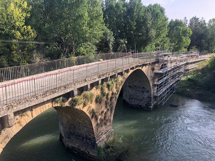 Imagen del puente de la Ida de Lumbier.