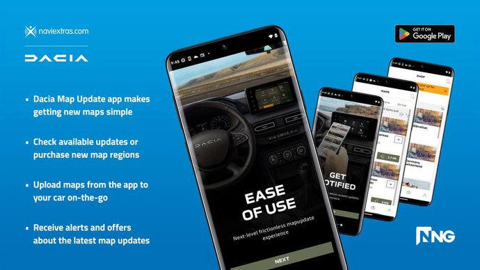 Dacia Map Update app