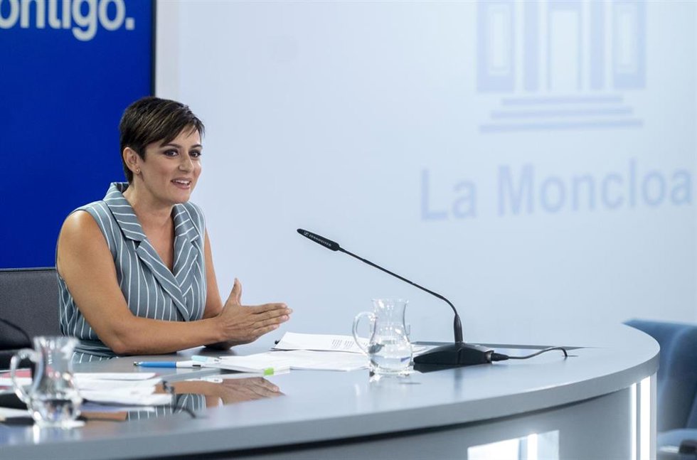 La ministra Portavoz y de Política Territorial, Isabel Rodríguez