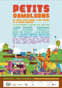 Cartell del festival de la 12a edició de Petits Camaleons 