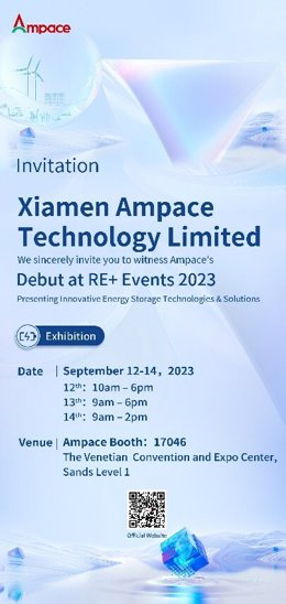 Ampace RE+ Booth Infomation