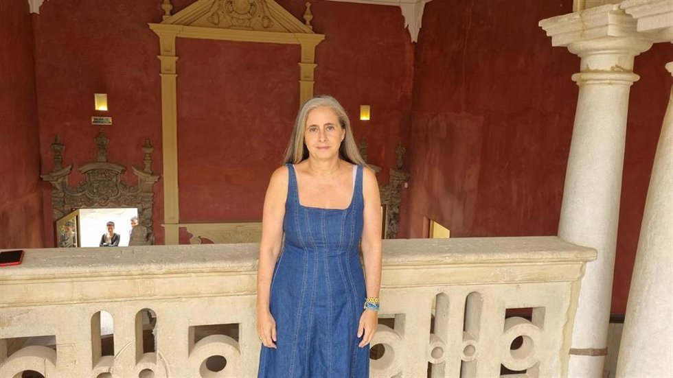 La directora del encuentro 'Una salud y Bienestar Animal' de la UNIA en la sede Antonio Machado de Baeza (Jaén).