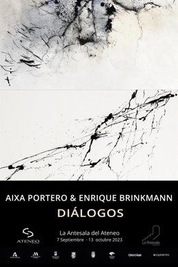 La exposición 'Diálogos' de Aixa Portero y Enrique Brinkmann se inaugura en la Antesala del Ateneo de Málaga este jueves, 7 de septiembre.