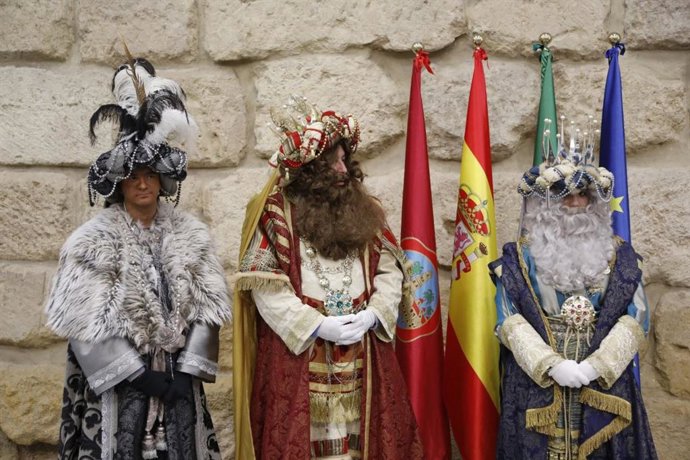 Archivo - Los Reyes Magos que participaron en la Cabalgata de Córdoba de este año 2023.