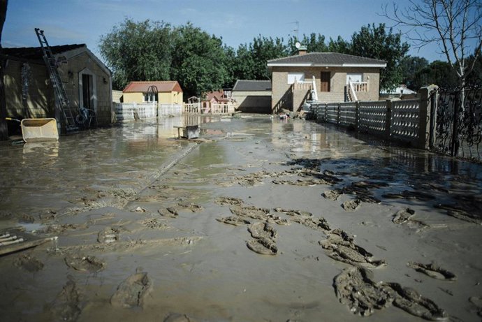Una de las zonas afectadas por las inundaciones provocadas por la DANA, a 5 de septiembre de 2023, en Escalona, Toledo, Castilla-La Mancha (España).