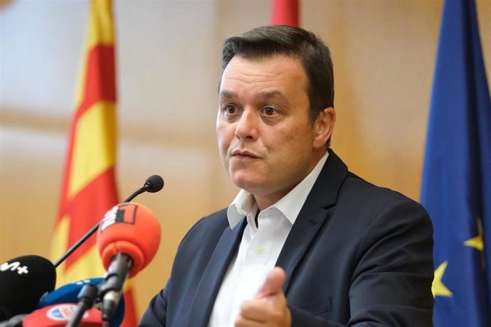 El presidente del Consejo Superior de Deportes (CSD), Víctor Francos, durante una rueda de prensa 