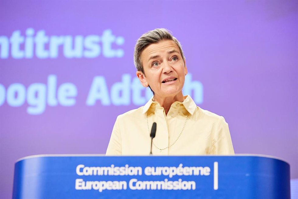 Archivo - HANDOUT - 14 June 2023, Belgium, Brussels: European Commission vice-president in charge Europe fit for the digital Margrethe Vestager 