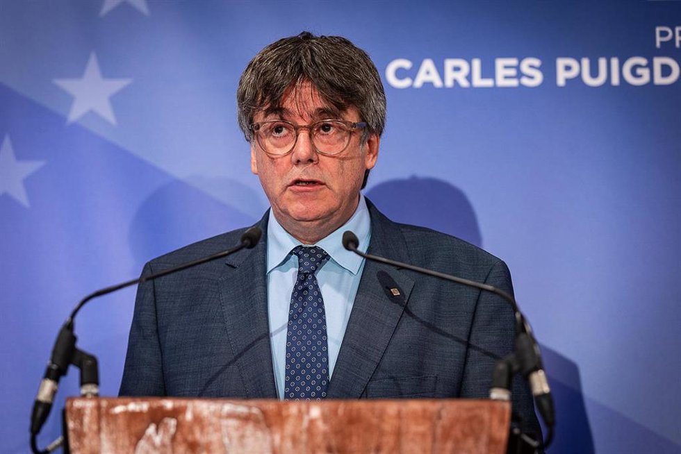 El expresidente de la Generalitat y eurodiputado de Junts, Carles Puigdemont