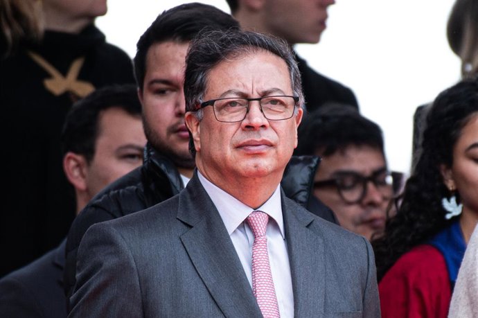 August 7, 2023, Tunja, Boyaca, Colombia: Colombian president Gustavo Petro during the commemoration of the Battle of Boyaca where Colombia gained independence from Spain, on August 7, 2023. Petro marks its first year in office days after his son was cha