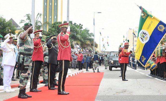 Toma de posesión del líder de la junta militar golpista de Gabón, Brice Oligui Nguema