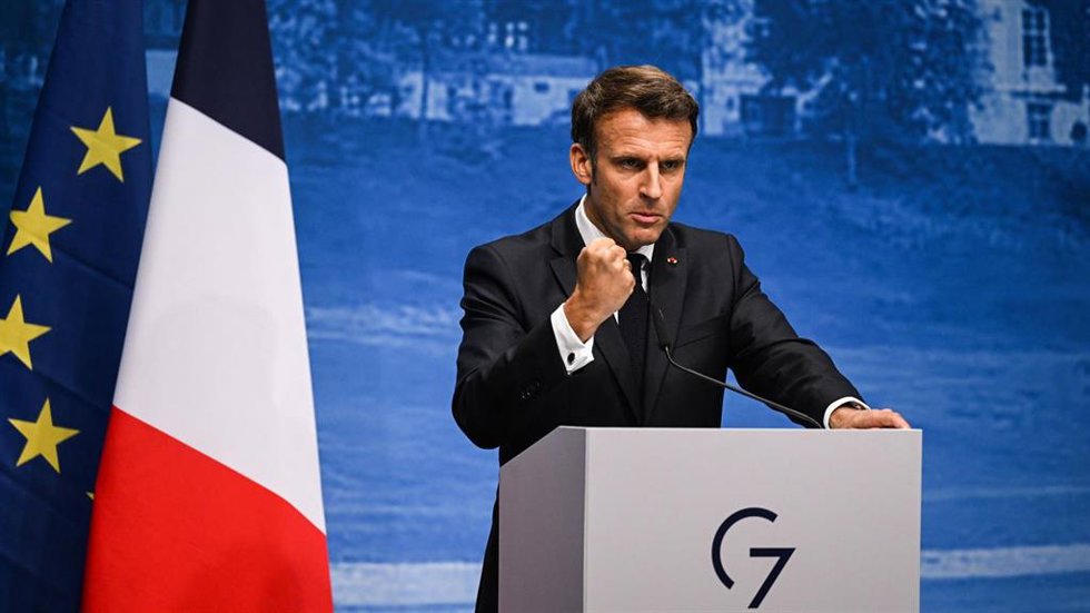 Archivo - El presidente francés, Emmanuel Macron