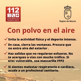 Consejos del '1-1-2' ante el empeoramiento de calidad del aire