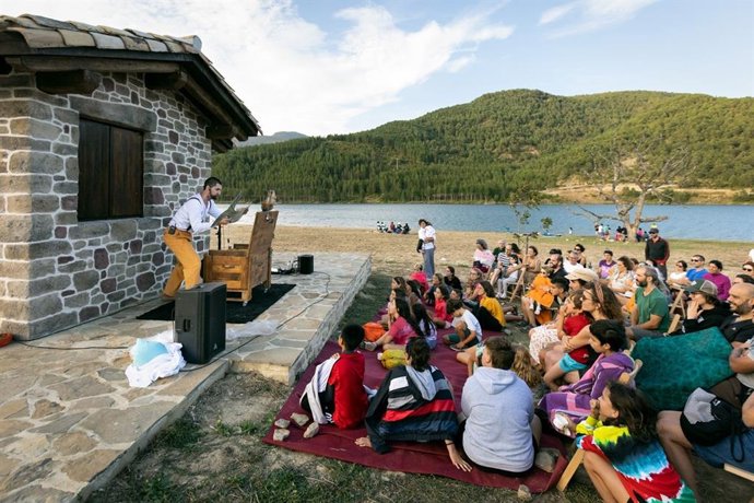 Actuación teatral 'Moby Dick' de Xabier Artieda.