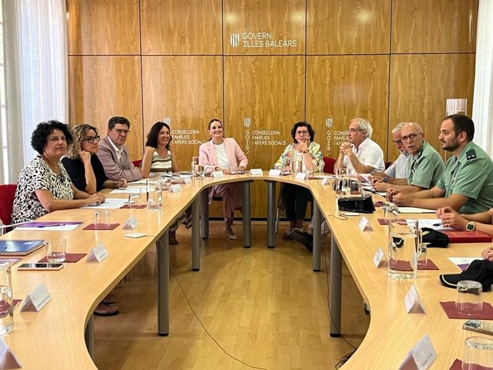 La presidenta del Govern, Marga Prohens, en la reunión de la Comisión para la igualdad de género celebrada este miércoles.