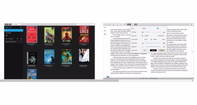 Interfaz de Kindle para Mac