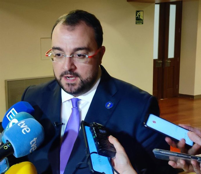 El presidente del Principado, el socialista Adrián Barbón