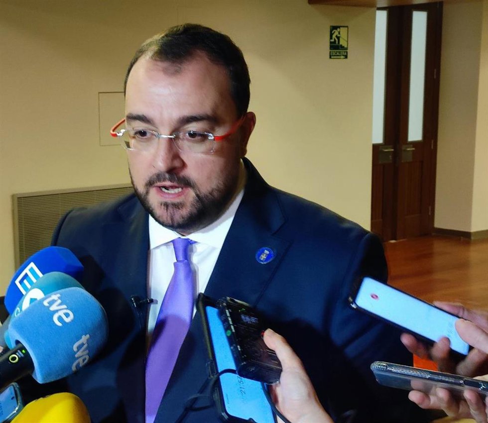 El presidente del Principado, el socialista Adrián Barbón