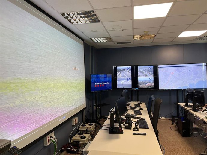 Imagen del Centro de Mando Avanzado (Cecor) de los Mossos d'Esquadra en Vilanova i la Geltrú (Barcelona)
