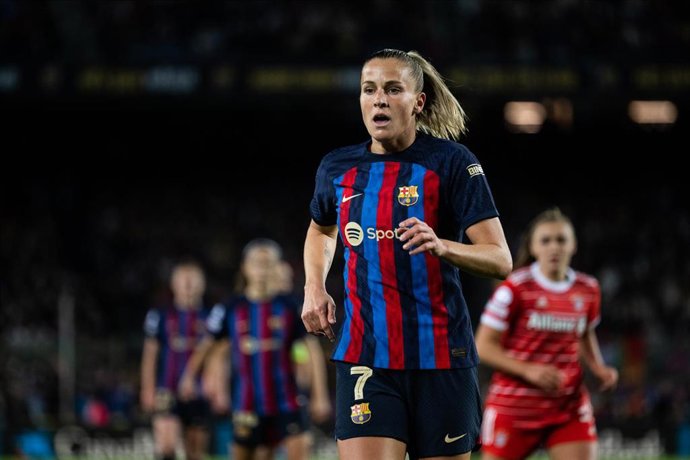 Archivo - Ana Maria Crnogorcevic of FC Barcelona  in action during UEFA Women Champions League, football match played between FC Barcelona and Bayern Munich at Spotify Camp Nou