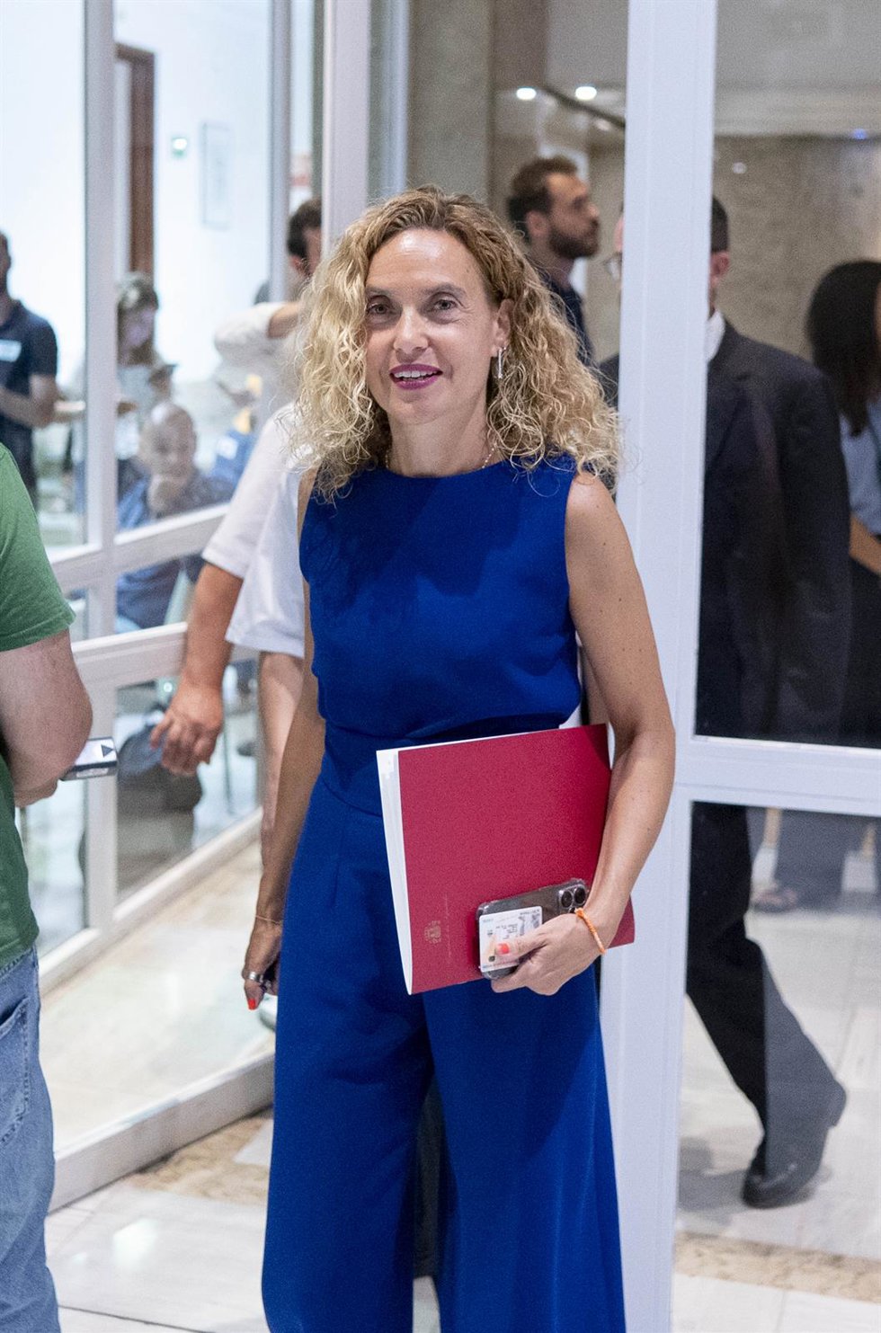 La presidenta del Congreso, Meritxell Batet, presenta sus credenciales al Congreso, a 16 de agosto de 2023, en Madrid (España). Tras la celebración de las elecciones generales del 23 de julio, los 350 diputados electos en los comicios presentan sus cred