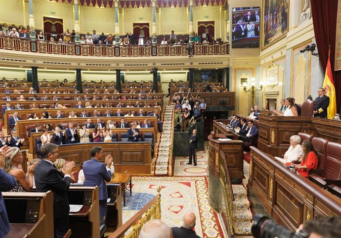 Sesión Constitutiva de la XV Legislatura en el Congreso de los Diputados, a 17 de agosto de 2023, en Madrid (España).
