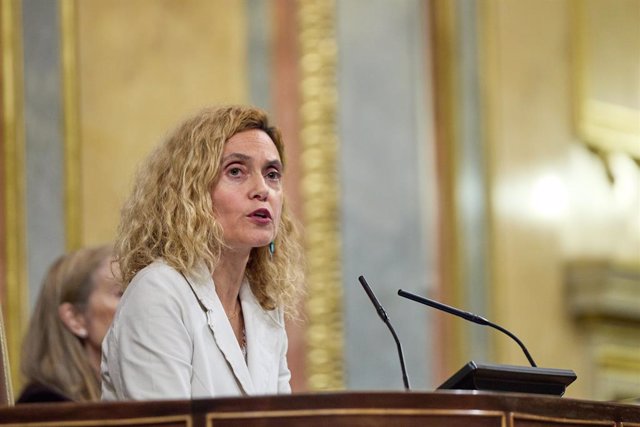 Archivo - La expresidenta del Congreso de los Diputados, Meritxell Batet