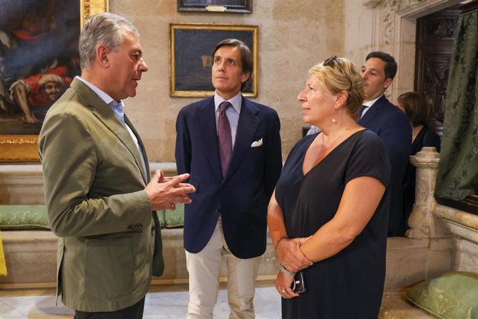 Sanz con la Ministra belga de Cooperación al Desarrollo