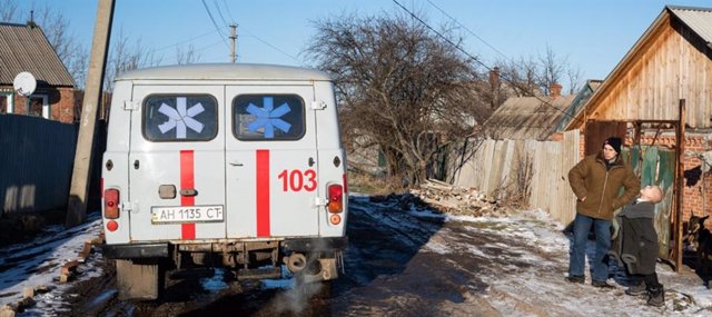 Archivo - Ambulancia en Ucrania