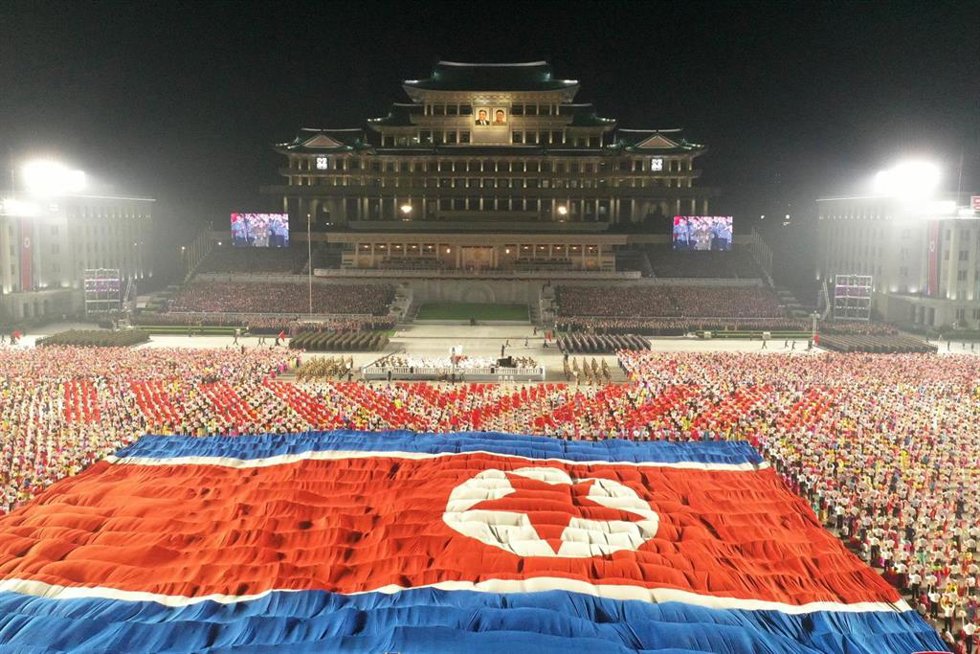Archivo - Imagen de archivo de la celebración del Día de la Fundación de la República en Corea del Norte.