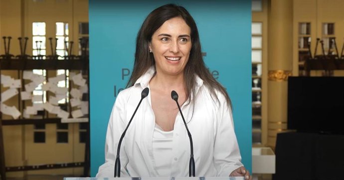 Archivo - La portavoz parlamentaria de Vox en Baleares, Idoia Ribas, en declaraciones después de la constitución de la Mesa del Parlament