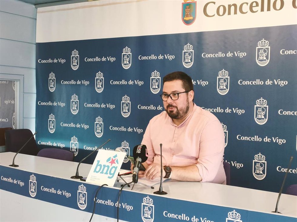 El portavoz del BNG en el Ayuntamiento de Vigo, Xabier Pérez Igrexas.