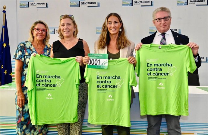 Presentación de la 'VI Marcha de las cinco playas' contra el cáncer.