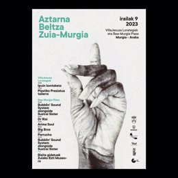 Cartel del 'Aztarna Beltza' en Murgia