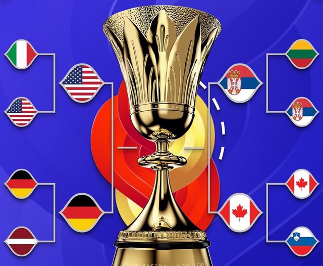 Semifinales del Campeonato del Mundo de baloncesto 2023, entre Estados Unidos-Alemania y Serbia-Canadá