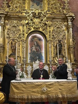 El obispo de Huelva es nombrado Hermano Mayor Honorario de la Hermandad de la Cinta.