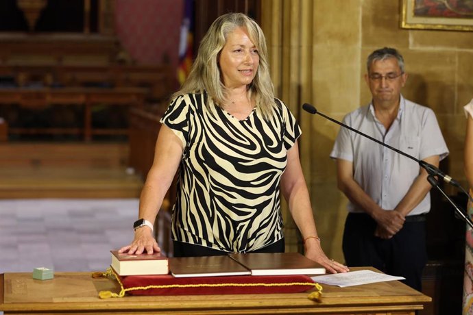 Archivo - La consejera del Partido Popular del Consell de Mallorca,  Núria Riera