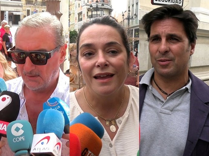 CARLOS HERRERA, TOÑI MORENO Y FRANCISCO RIVERA EN LA CAPILLA ARDIENTE DE MARÍA JIMÉNEZ