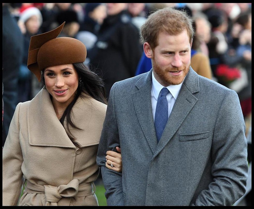 Archivo - El príncipe Enrique y su esposa Meghan Markle