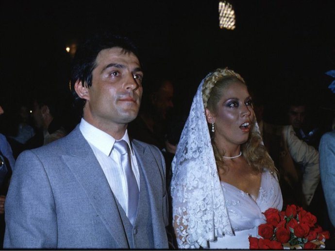 Archivo - Primera boda de María Jiménez y Pepe Sancho en 1980